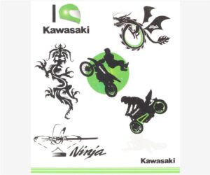 KAWASAKI KIDS TATTOO SET- Size -