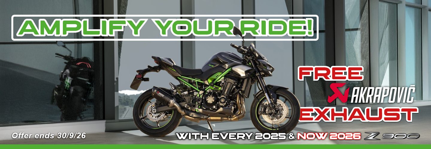 Amplify your 2026 With A Free Z900 Exhaust Upgrade!